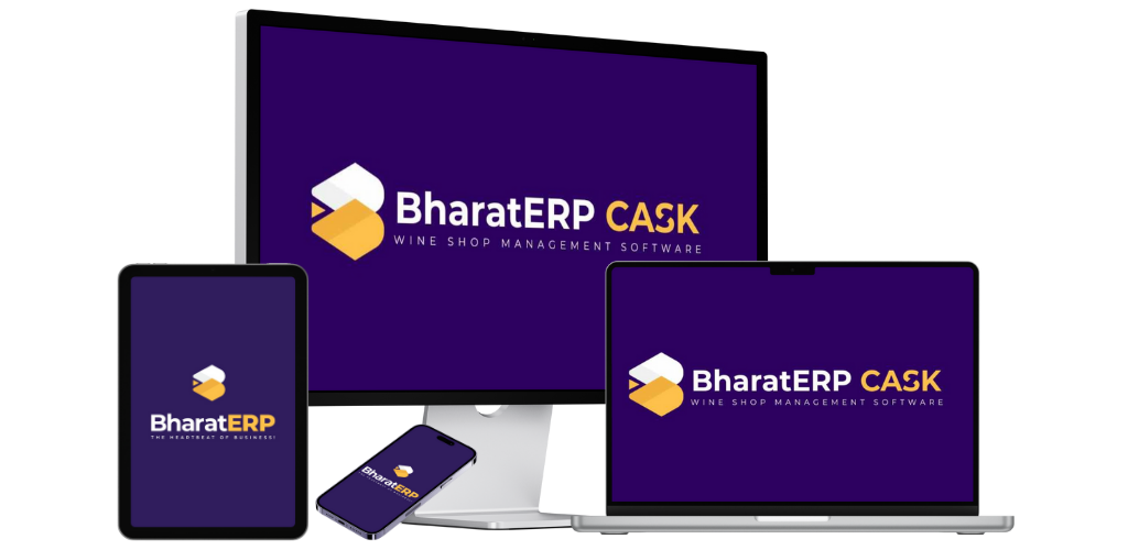BharatERP Cask Wine Shop Billing Software